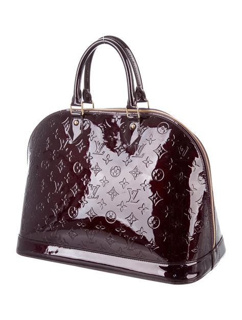 louis vuitton pochette vernis|louis vuitton black alma bag.